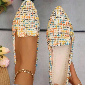 Women's Pointed Toe Shallow Mouth Flat Shoe,Outdoor, Daily Wear